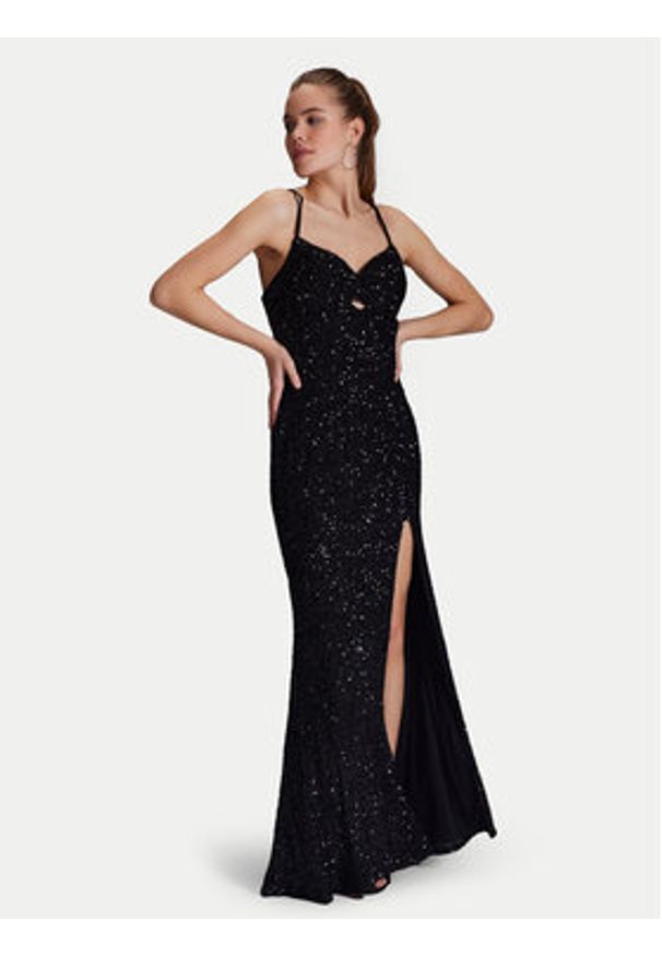 Hey Kyla Sukienka wieczorowa 5AI063HK Czarny Regular Fit. Kolor: czarny. Materiał: syntetyk. Styl: wizytowy