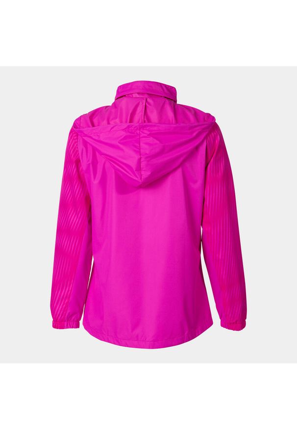 Kurtka do piłki nożnej damska Joma Montreal przeciwdeszczowa. Kolor: różowy. Sport: tenis, piłka nożna