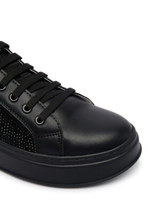 Patrizia Pepe Sneakersy PPJ904.31 Czarny. Kolor: czarny. Materiał: skóra