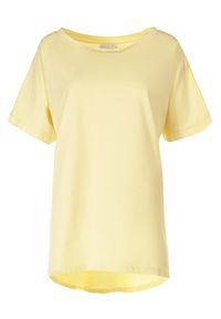 Born2be - Żółty T-shirt Ammi. Kolor: żółty. Materiał: bawełna, dzianina, elastan. Długość rękawa: krótki rękaw. Długość: krótkie #6