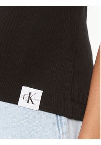 Calvin Klein Jeans Top Variegated J20J223104 Czarny Slim Fit. Kolor: czarny. Materiał: bawełna #5