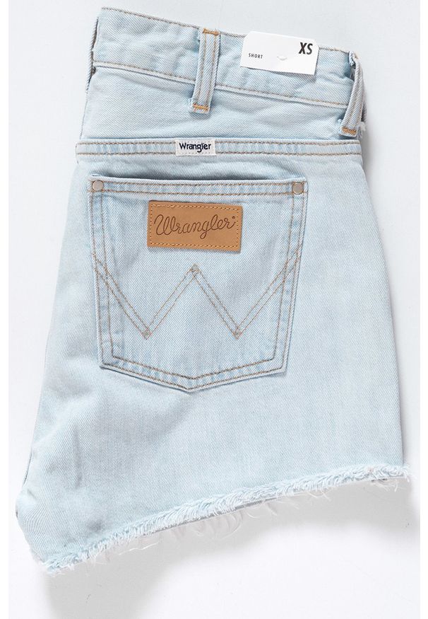 Wrangler - DAMSKIE SPODENKI WRANGLER THE SHORT ICY BLUE W27XVA243 112128210