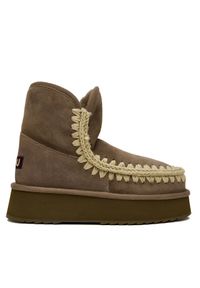 Mou Śniegowce MU.FW681010A Szary. Kolor: szary. Materiał: skóra, zamsz #1