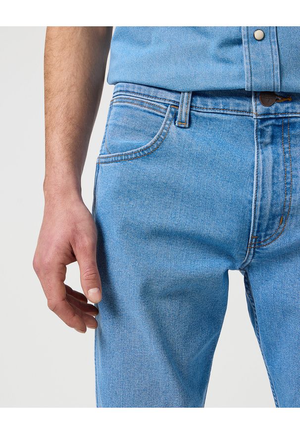 Wrangler - WRANGLER MĘSKIE SPODNIE JEANSOWE WRANGLER GREENSBORO MIST 112364971