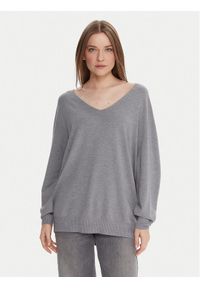 Kontatto Sweter 3M0815C Szary Relaxed Fit. Kolor: szary. Materiał: syntetyk #1