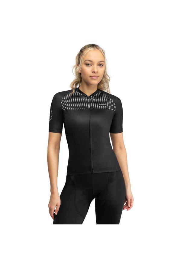 Ultralekka koszulka rowerowa damska SIROKO M3 Milano. Kolor: czarny, biały, wielokolorowy. Sport: kolarstwo, fitness