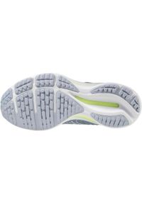 Buty do biegania damskie Mizuno Wave Rider 25. Zapięcie: sznurówki. Kolor: zielony, żółty, wielokolorowy. Materiał: syntetyk, tkanina, materiał. Szerokość cholewki: normalna. Model: Mizuno Wave #2