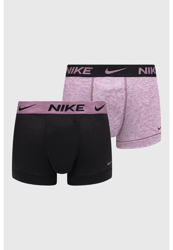 Nike bokserki (2-pack) męskie kolor czarny. Kolor: czarny