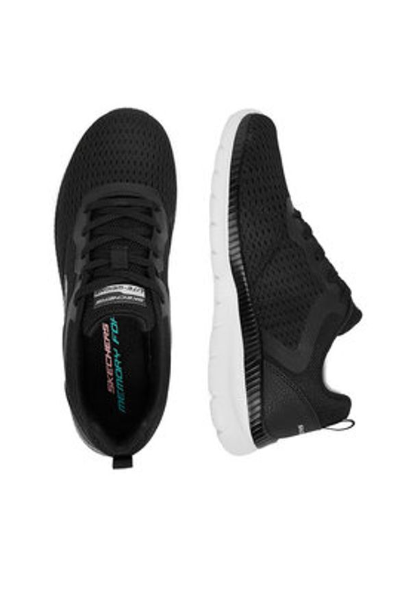 skechers - Skechers Sneakersy C-BOUNTIFUL 12607 BKW Czarny. Kolor: czarny. Materiał: materiał