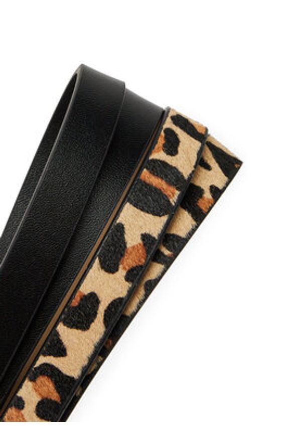 DeeZee Pasek Damski SS22915 Czarny. Kolor: czarny. Materiał: skóra