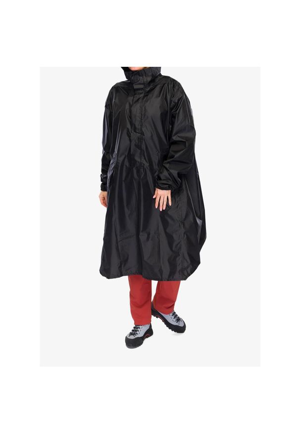 Peleryna turystyczna CMP Melle Unisex Poncho Fix Hood. Kolor: czarny