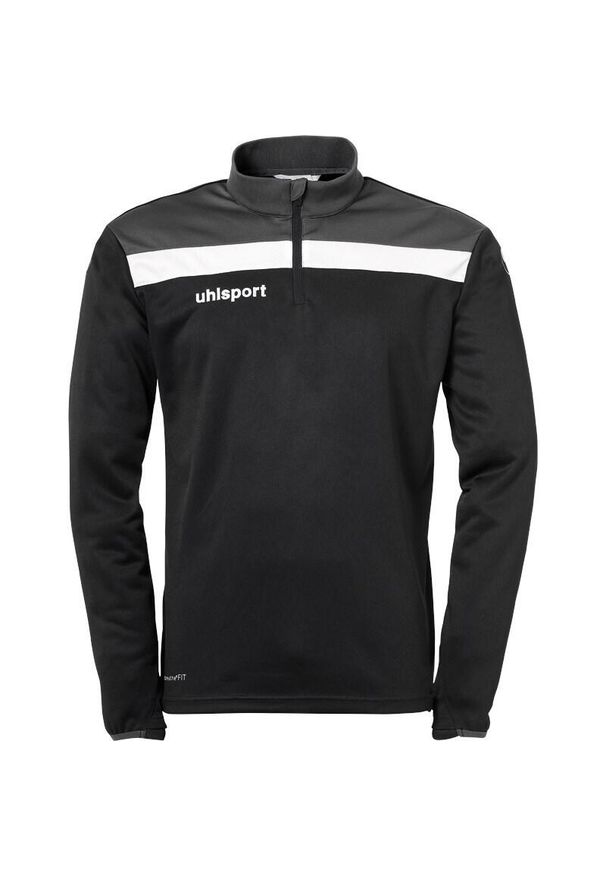 UHLSPORT - Bluza piłkarska dla dzieci Uhlsport Offense 23 1/4 zip. Kolor: wielokolorowy, czarny, szary. Sport: piłka nożna