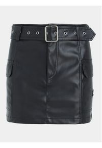Tommy Jeans Spódnica z imitacji skóry DW0DW16514 Czarny Slim Fit. Kolor: czarny. Materiał: skóra #3