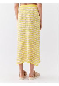 Seafolly Spódnica midi Pointelle 54907-KN Żółty Regular Fit. Kolor: żółty. Materiał: bawełna #4