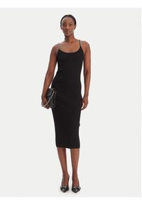 MICHAEL Michael Kors Sukienka koktajlowa MR683BQ33D Czarny Slim Fit. Kolor: czarny. Materiał: wiskoza. Styl: wizytowy #3