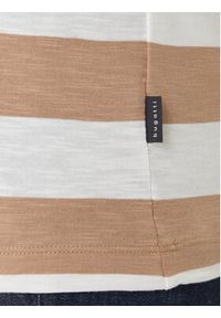 Bugatti T-Shirt 8350-75022C Beżowy Regular Fit. Kolor: beżowy. Materiał: bawełna #8