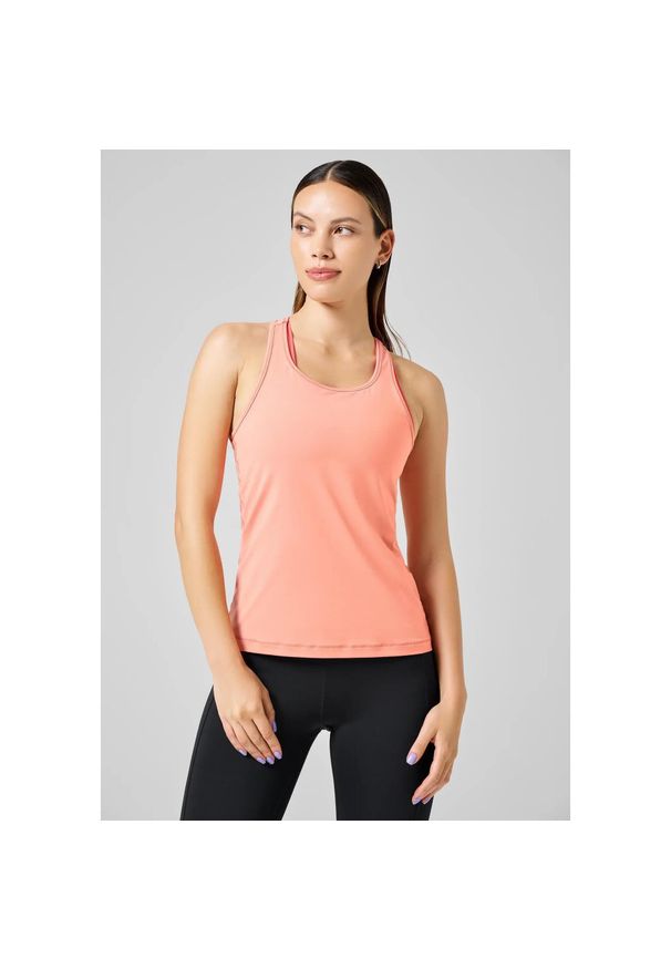 CASALL - Damska Koszulka Treningowa Casall Essential Racerback Szybkoschnąca. Kolor: pomarańczowy. Sport: joga i pilates