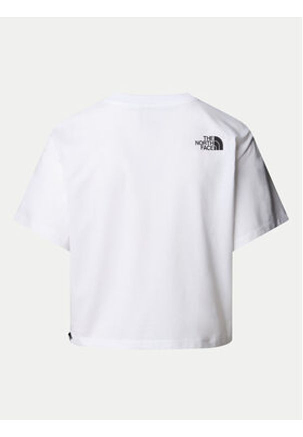 The North Face T-Shirt Easy NF0A8A6H Biały Loose Fit. Kolor: biały. Materiał: bawełna