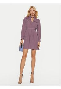 Artigli - ARTIGLI Sukienka codzienna ACAB000482 Fioletowy Regular Fit. Okazja: na co dzień. Kolor: fioletowy. Materiał: syntetyk. Typ sukienki: proste. Styl: casual #3