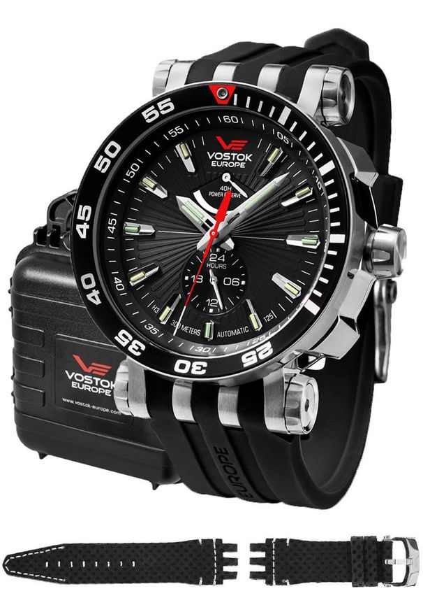 Zegarek męski Vostok Europe YN84-575A538S czarny. Kolor: czarny
