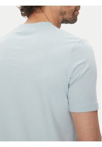 Karl Lagerfeld - KARL LAGERFELD T-Shirt 755710 552224 Błękitny Regular Fit. Typ kołnierza: dekolt w karo. Kolor: niebieski. Materiał: bawełna #4