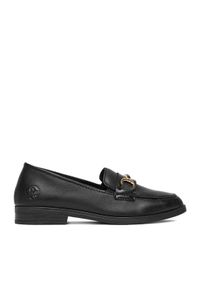 Rieker Loafersy 46262-01 Czarny. Kolor: czarny. Materiał: skóra
