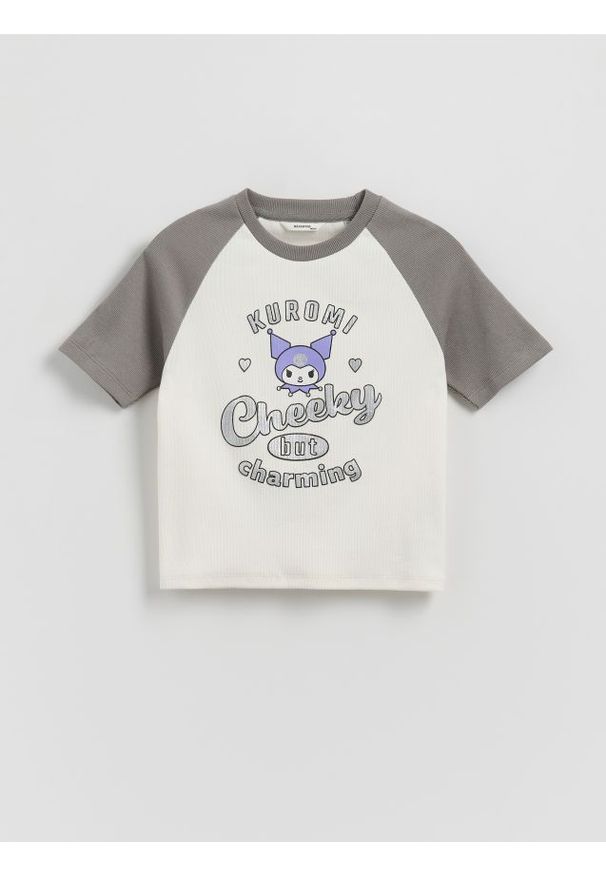 Reserved - T-shirt Kuromi - wielobarwny. Materiał: bawełna. Długość: krótkie