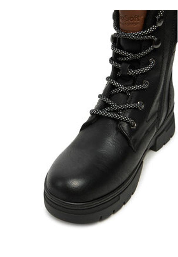 Go Soft Trzewiki SWS6217-05 Czarny. Kolor: czarny. Materiał: skóra