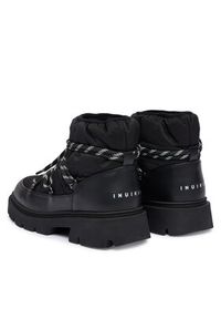 Inuikii Śniegowce Biker Puffer 1002.001.0021 Czarny. Kolor: czarny. Materiał: materiał