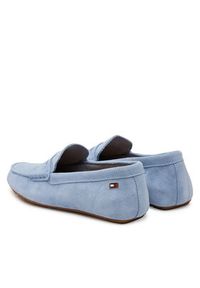 TOMMY HILFIGER - Tommy Hilfiger Mokasyny Flag Soft Suede Driver Loafer FW0FW08558 Niebieski. Kolor: niebieski. Materiał: zamsz, skóra #6