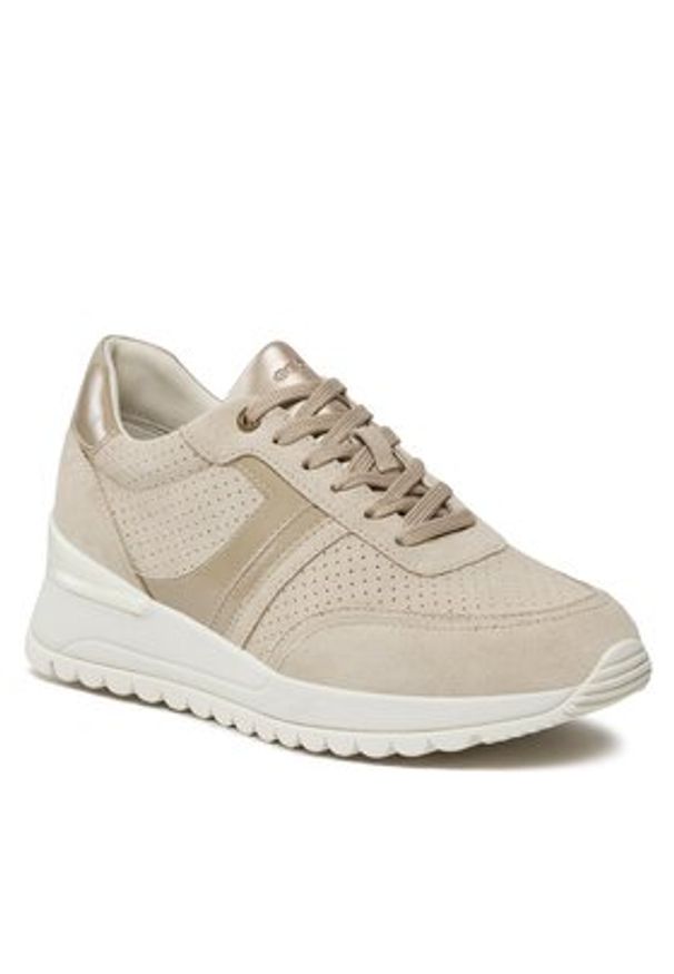 Geox Sneakersy D Desya D3500A 022HH C6738 Brązowy. Kolor: brązowy. Materiał: skóra