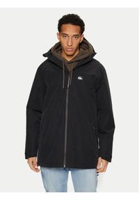 Quiksilver Parka Overcast 3K EQYJK04087 Czarny Regular Fit. Kolor: czarny. Materiał: syntetyk