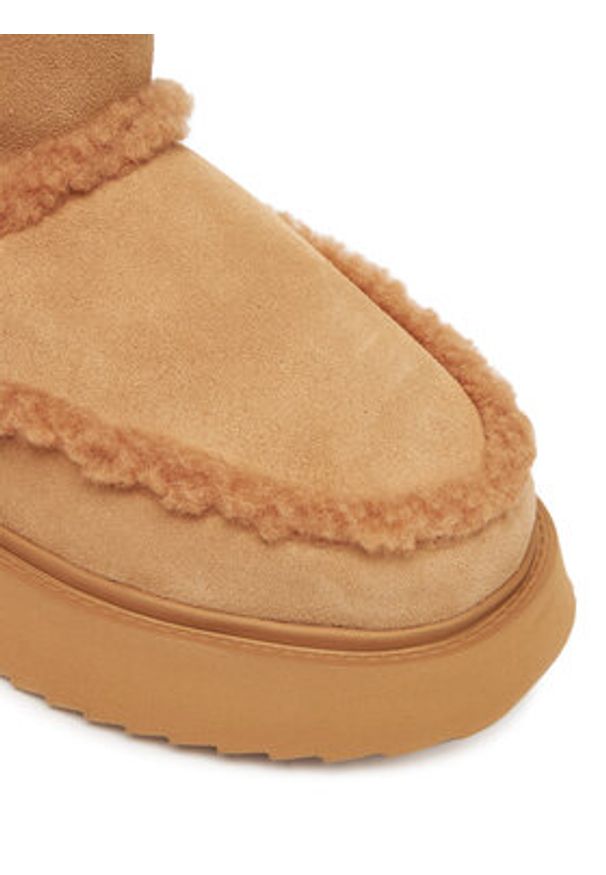 Inuikii Śniegowce Shearling Micro 1001.026.0011 Beżowy. Kolor: beżowy. Materiał: skóra, zamsz