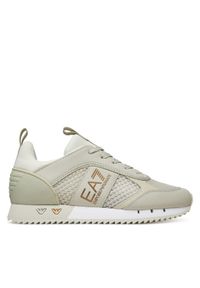 EA7 Emporio Armani Sneakersy X8X027 XK050 U453 Beżowy. Kolor: beżowy. Materiał: skóra #1