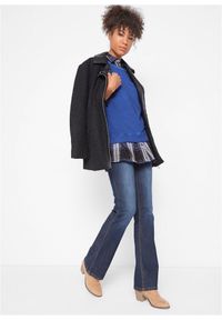 bonprix - Wygodne dżinsy ze stretchem, o kroju bootcut, mid waist. Kolor: niebieski #3