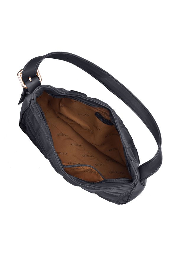 Wittchen - Torebka baguette z pikowanej ekoskóry. Kolor: czarny. Sezon: lato. Materiał: skórzane. Styl: klasyczny, elegancki, casual