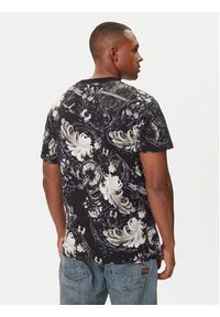 Versace Jeans Couture T-Shirt 79GAH6R0 JS516 Czarny Regular Fit. Kolor: czarny. Materiał: bawełna