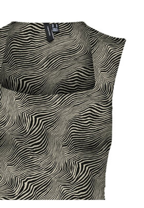 Vero Moda Top Million 10312751 Beżowy Slim Fit. Kolor: beżowy. Materiał: syntetyk