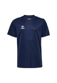 Hummel - Koszulka Sportowa T-Shirt Hmlesssential Jersey Kids. Kolor: niebieski. Materiał: jersey. Sport: piłka nożna