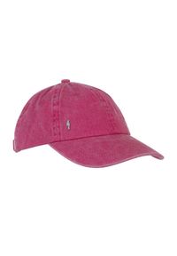 Ochnik - Różowa czapka jeansowa z daszkiem. Kolor: różowy. Materiał: bawełna. Styl: vintage