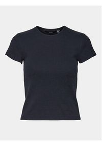 Vero Moda T-Shirt Chloe 10306894 Granatowy Tight Fit. Kolor: niebieski. Materiał: bawełna #6