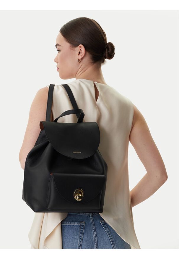 Coccinelle Plecak TOA Coccinellenikla E1 TOA 14 01 01 Czarny. Kolor: czarny. Materiał: skóra