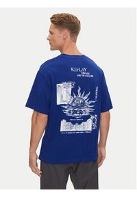 Replay T-Shirt M6990 .000.23454 Niebieski Loose Fit. Kolor: niebieski. Materiał: bawełna