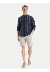 Bugatti Szorty materiałowe 1949-76419C Écru Regular Fit. Materiał: syntetyk #6