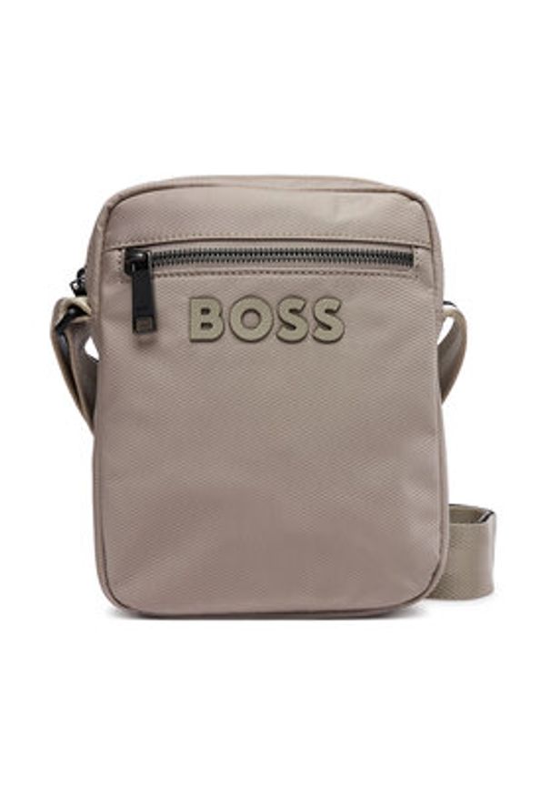 BOSS Saszetka Catch 3.0 NS Zip 50511961 Beżowy. Kolor: beżowy. Materiał: materiał