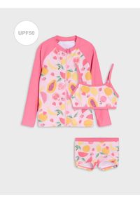Sinsay - Trzyczęściowy komplet kąpielowy z ochroną przeciwsłoneczną i motywem owoców - wielobarwny #1