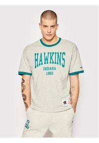 Champion T-Shirt Unisex STRANGER THINGS Hawkins 217756 Szary Custom Fit. Kolor: szary. Materiał: bawełna #11