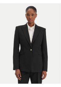 Hugo - HUGO Marynarka Abire 50565362 Czarny Slim Fit. Kolor: czarny. Materiał: syntetyk #1