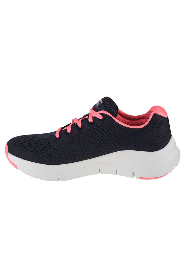 skechers - Buty do chodzenia damskie, Skechers Arch Fit-Big Appeal. Zapięcie: sznurówki. Kolor: niebieski, czarny. Materiał: guma, materiał, tkanina, syntetyk. Szerokość cholewki: normalna. Sport: turystyka piesza
