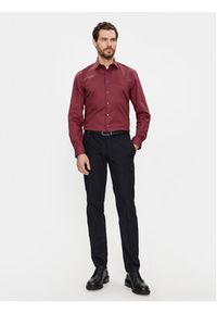 Calvin Klein Koszula K10K108427 Bordowy Fitted Fit. Kolor: czerwony. Materiał: bawełna #4